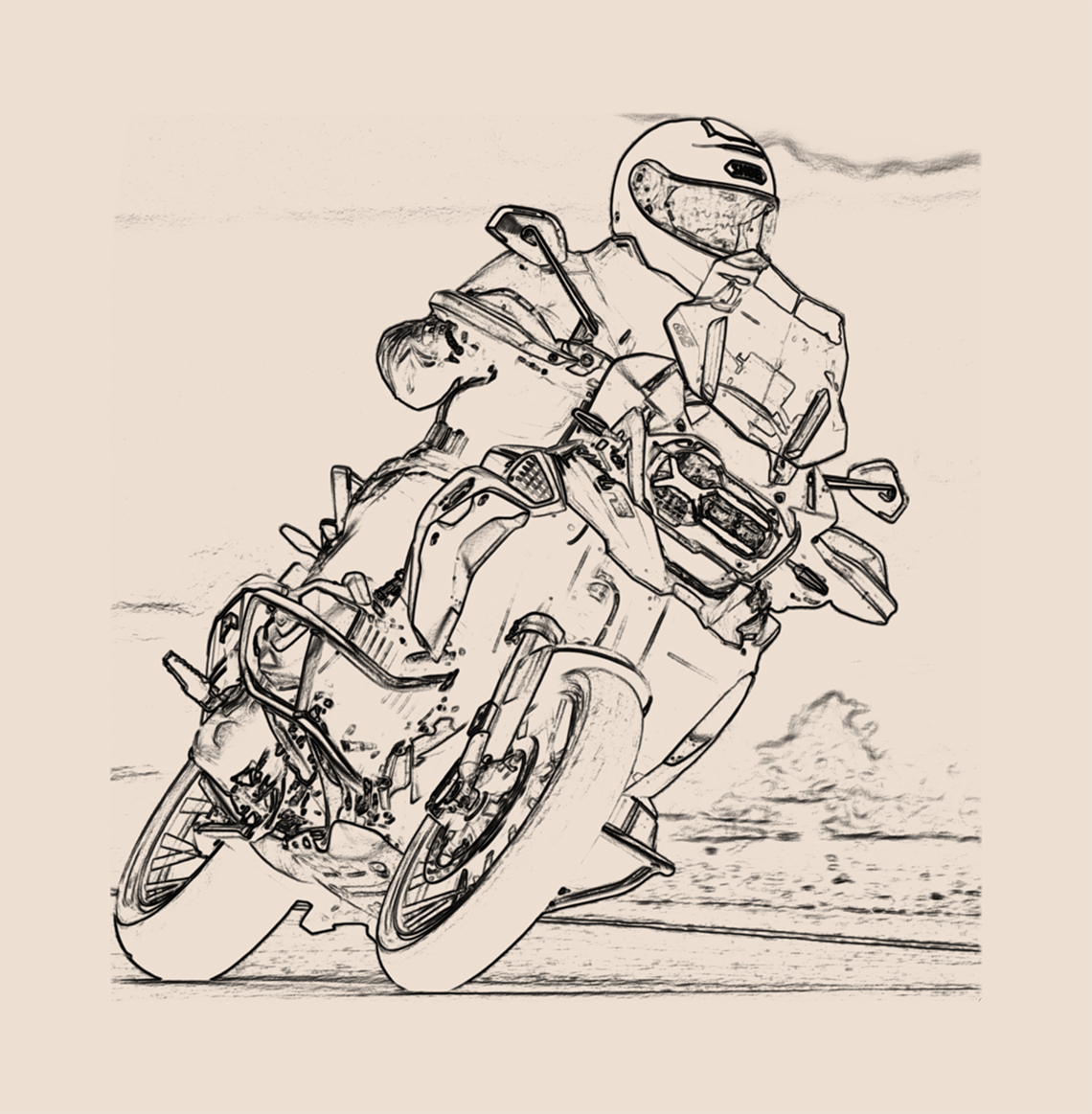 Danny on BMW R1250GS at Blyton Park