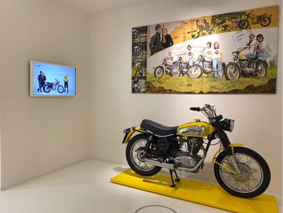 Screenshot of Ducati museum virtual tour